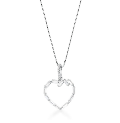 Colar Coração Em Elos Prata - foto 2