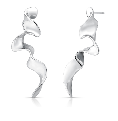 Brinco Ondas De Prata - foto 2