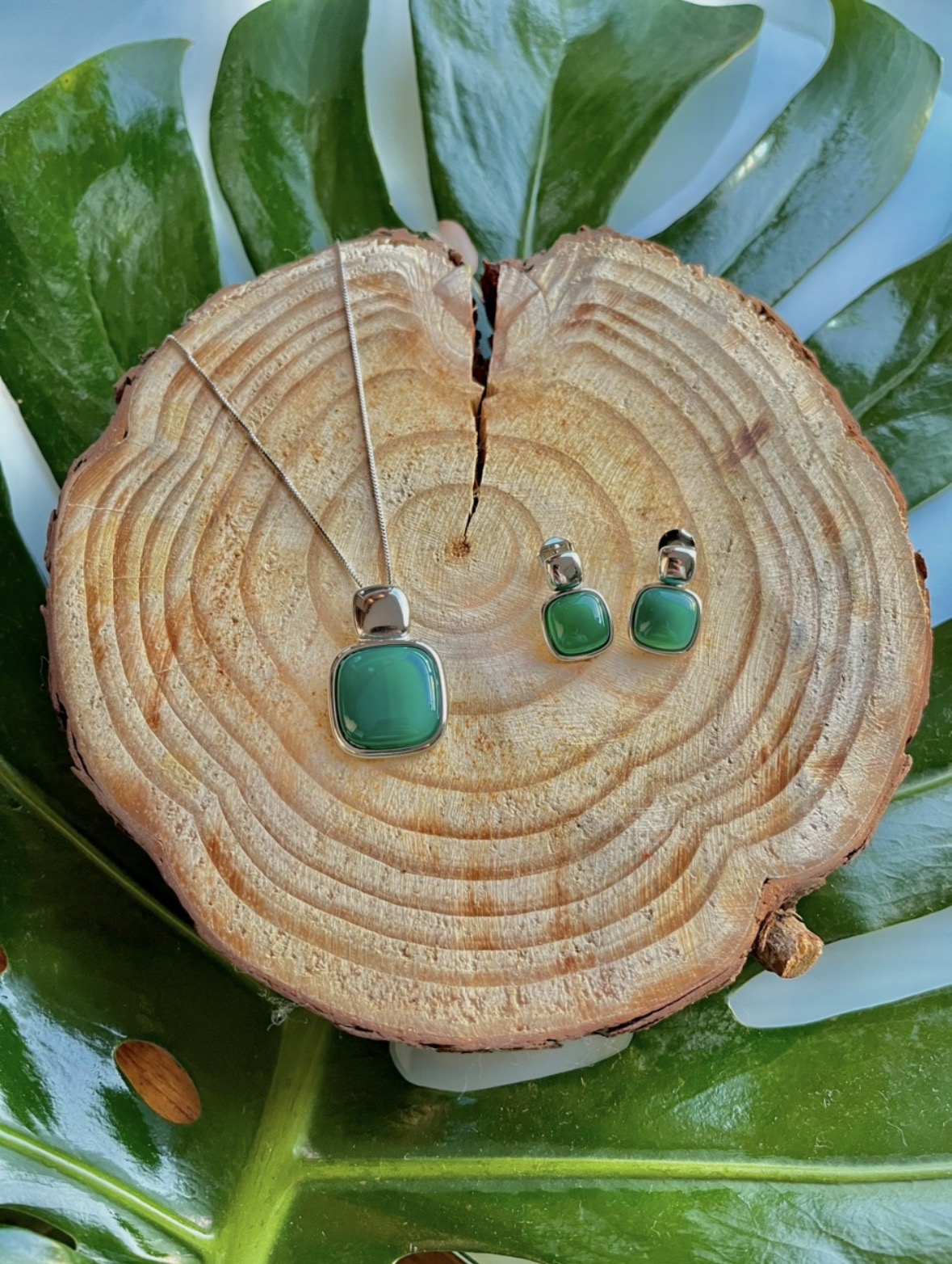 Conjunto Ágata Verde