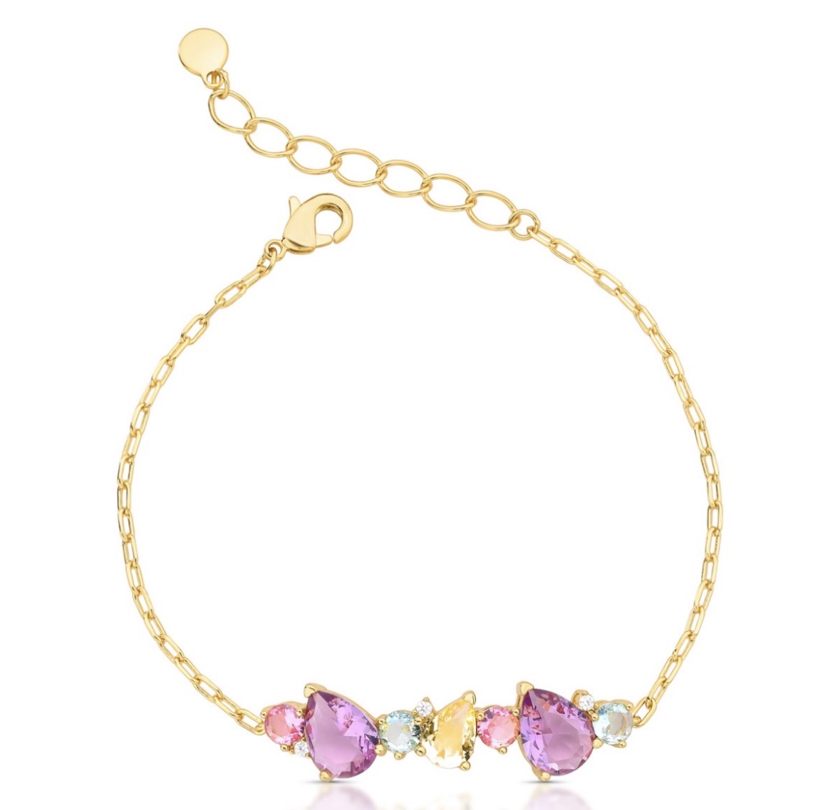 Pulseira Dourada Multicolor - foto 2