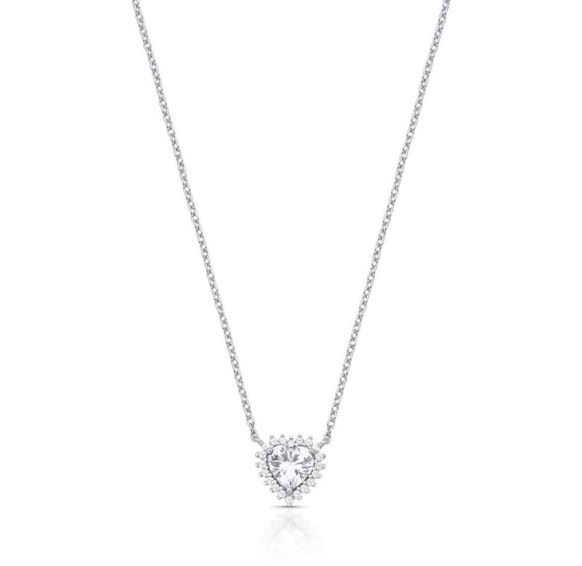 Colar Coração Rodinada incolor - foto 2